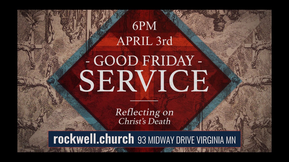 Good Friday Service 6pm April&nbsp;3rd